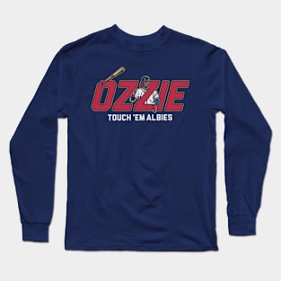 Ozzie Albies Touch 'em Albies Long Sleeve T-Shirt